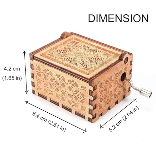 Image of Augen Music Box Gift- Wooden Music Box, Laser Engraved Vintage Music Boxes Birthday /Valentine's Day Gift Demon Slayer (Mini 10), Music