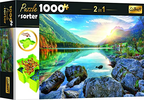 Trefl 10653 Puzzle 1000 Teile, Sorter 6 Fächer, Ordnen, Sortieren, Tragen Aufbewahren, Kreative...
