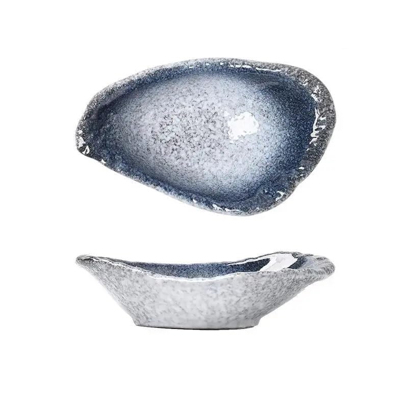 Serviertablett Japanische Gewürzschale Haushalt Keramik Gewürzschale Sojasauce Dish Essig Dish Dipping Dish Food Tray (A)