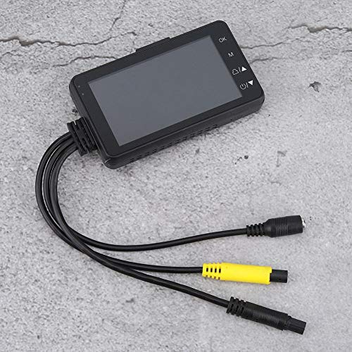 Telecamere per motociclette DVR, Registratore video moto con doppia lente 1080P/480P, IP68 impermeabile, LCD 3 pollici