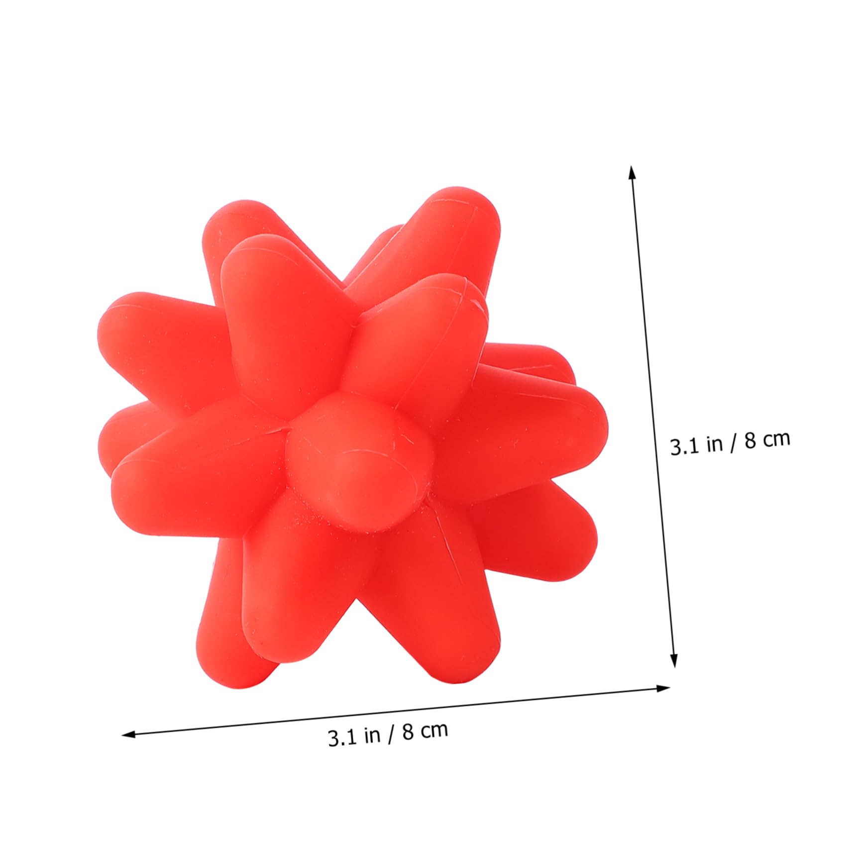 3pièces Balle De Fitness Silicone Élastique Pour Balle De Réaction Pour Entraînement Accessoire De Massage Musculaire Silicone