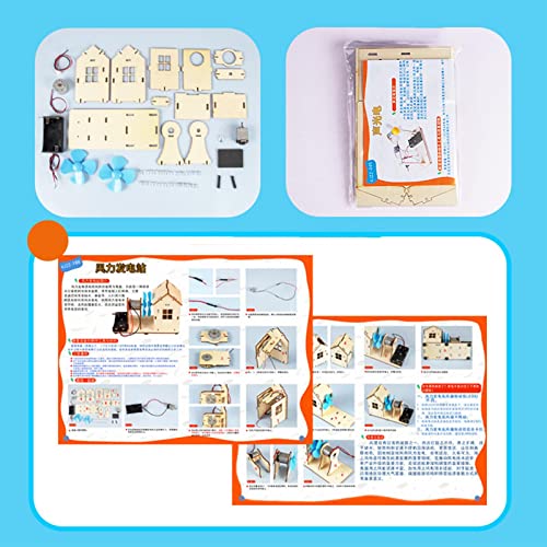 Tooyful Toddler Diy Wind Generator Toy Teaching Aids Wooden Toy Diy Model Building Toy Diy Toys Wind Turbine Generator For Toddlers #TOP3