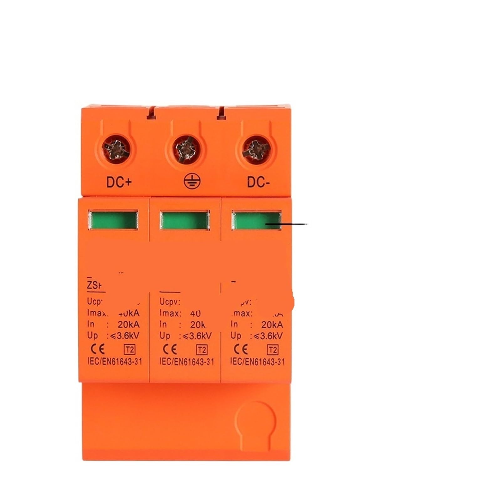 Parasurtenseur CC 3P 40KA DC800V pour la protection des installations solaires photovoltaïques