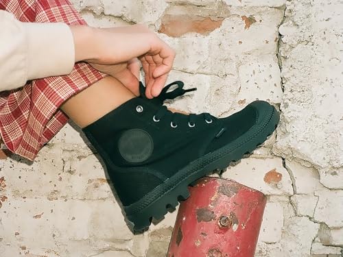 Image of Palladium Pampa Hi Men's Outdoor Boots | Hiking, Trekking & Riding Ankle Boots | Stonewashed Canvas, All-Season, Quick-Dry