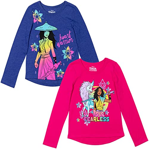 Disney Zombies Descendants Zed Addison Girls 2 Pack T-Shirts Little Kid to Big Kid