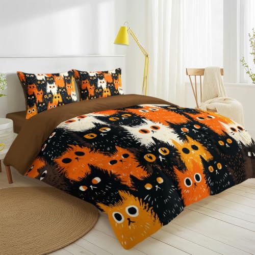 Housse de couette chat 140x200 crée un nid douillet pour enfant - 4