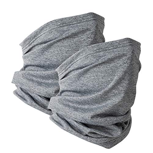 Image of VULKIT 2 Pack Neck Gaiter Face Mask Scarf Reusable Bandanas Tube UV Protection Balaclava Outdoor Sport for Men and Women