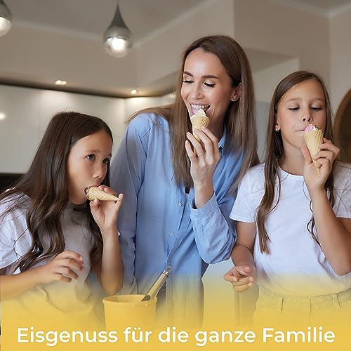 KLAMER 3-in-1 Eis-, Slush & Joghurtmaschine 1,5 L, 150 W Eiscrememaschine aus Edelstahl mit Kühl- & Heizfunktion, hausgemachtes Speise-, Slusheis mit selbstkühlendem Kompressor, Joghurtbereiter – Bild 8
