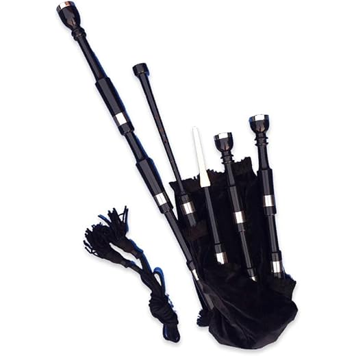 McWilliams Gaita tradicional escocesa para principiantes y adultos con accesorios completos (terciopelo P negro)