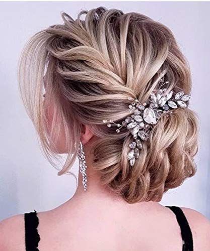 Preisvergleich Produktbild Deniferymakeup: Hochzeits-Haarschmuck für die Braut, mit Kristallen