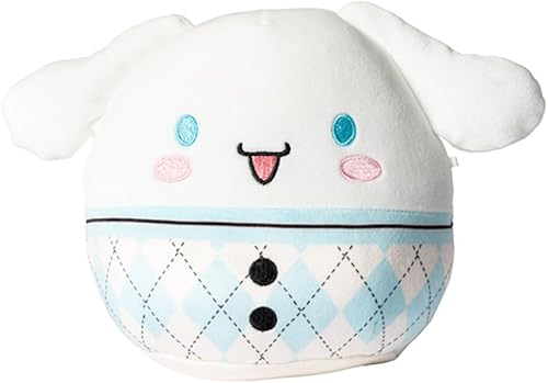 Squishmallows Cinnamoroll a cuadros Hello Kitty de 6.5"
