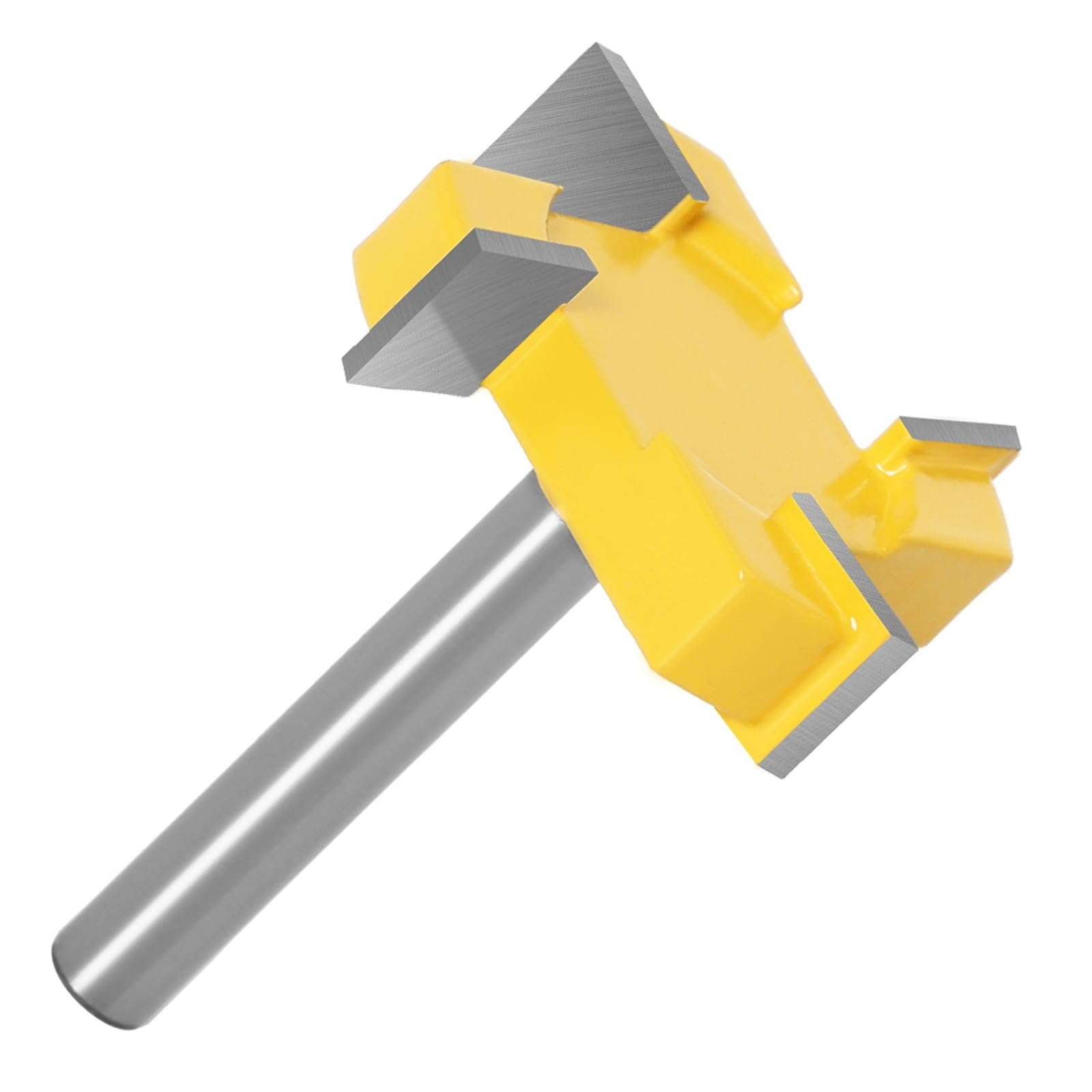 Punta for fresa con scanalatura a T a 4 bordi, 1 pezzo, gambo 6/8/12 mm for fresatura della lavorazione del legno(Z4-12X50.8X12.7)