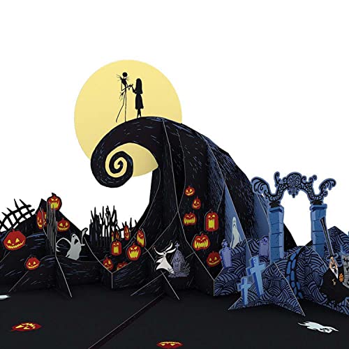 Lovepop Disney's Holiday Pop-Up Card - 3D Halloween Greeting Cards for Boys, Girls, Men, Women - Tim Burton's The Nightmare Before Christmas 5