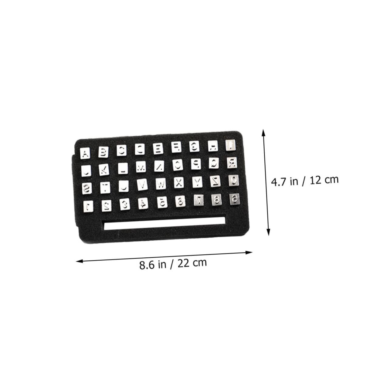 Hohopeti 1Set Leather Alphabet Stamp DIY Leather Punching Tool for Crafts Durable Stamping Kit for Jackets Bags Shoes Belts and More