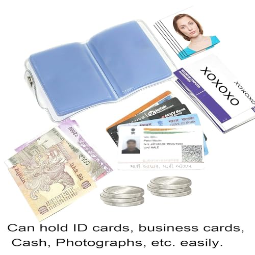 Image of Pack of 2 Transparent Card Holder Wallet for Men and Women