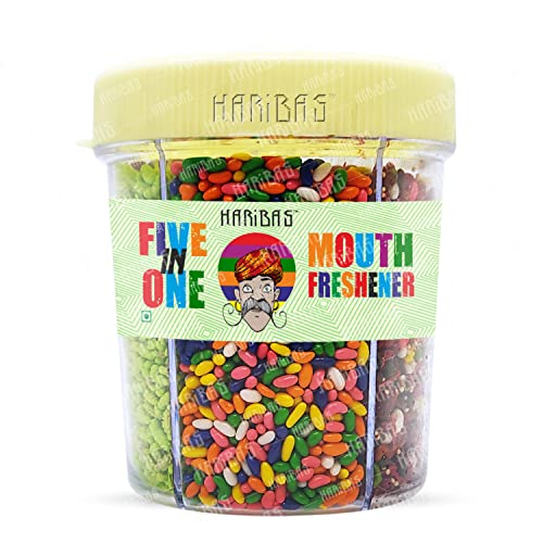 Image of HARIBAS Mukhwas Mouth Freshener 5 in 1 300GM with Sauf