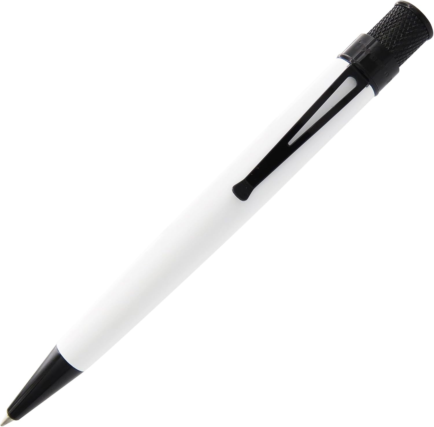 Retro 51 Tornado Vintage Metalsmith Chaplin Glow In The Dark White Rollerball Pen