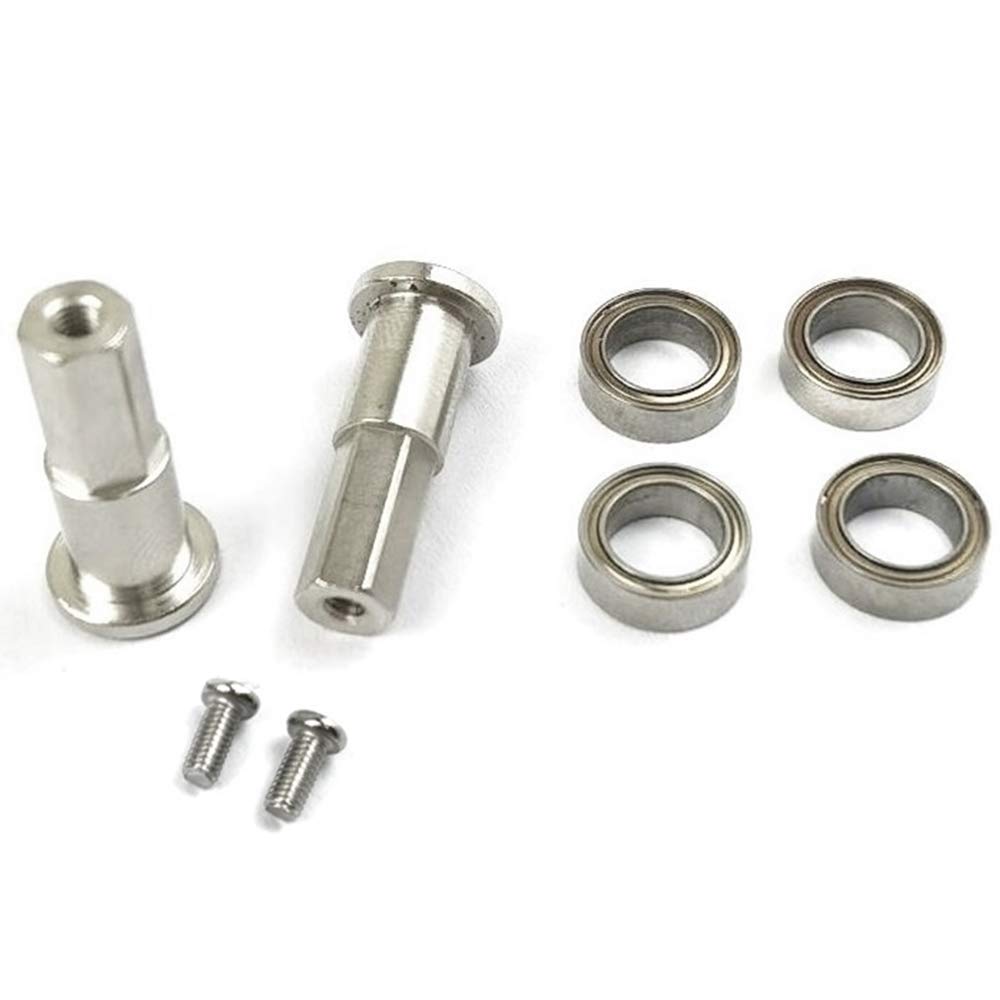 Jdeijfev Radsechskant-Adapter 5 Mm Mit Lagern – Upgrade Für WPL D12 1/10 RC Truck
