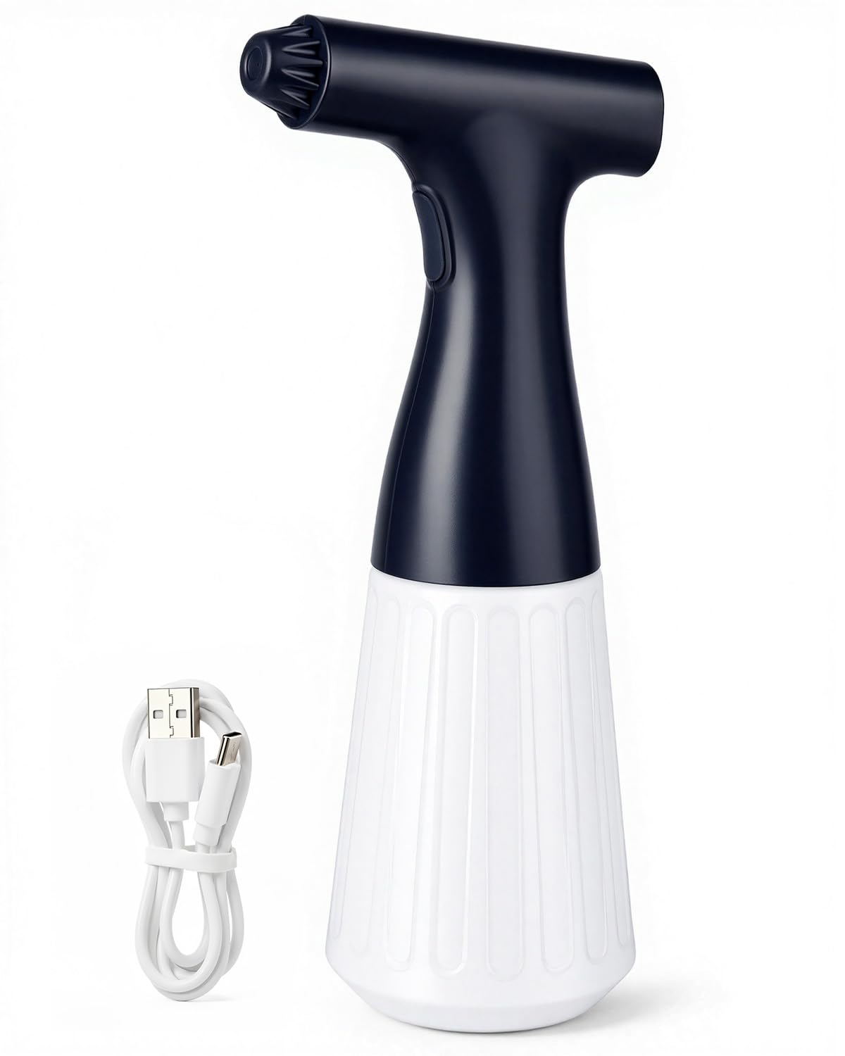 Wedama Flacon pulvérisateur électrique vide de 500 ml - Flacon pulvérisateur automatique continu rechargeable avec buse réglable pour le nettoyage, les plantes, les cheveux, les soins de la peau, les