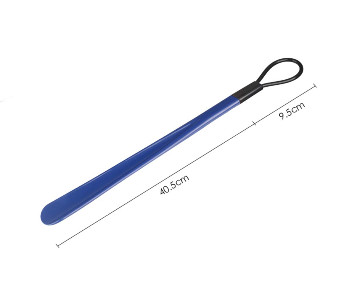 łyżka do butów, Łyżka do butów z PCV, długa rączka(Blue 62cm)