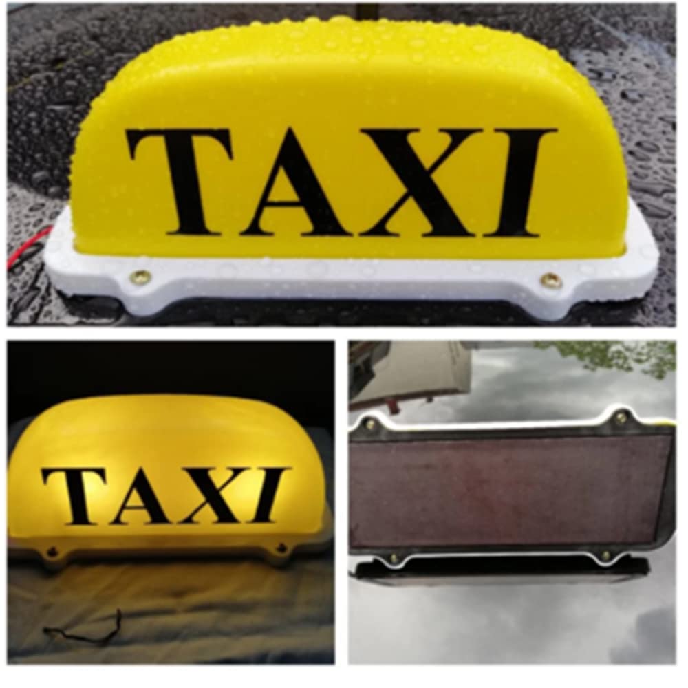 12V LED Taxi Cab Roof Top Sign – Magnetic Topper Light Waterproof For Car