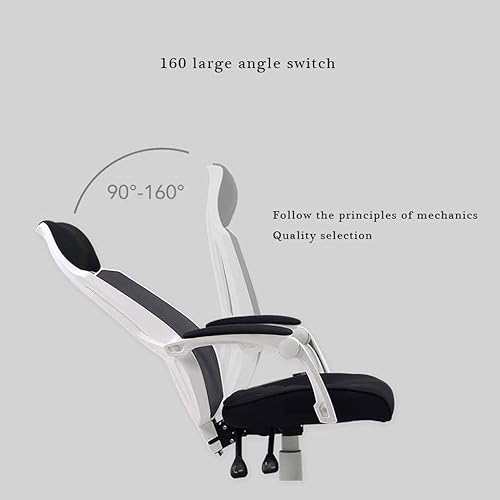 Miniatura 4 de Silla reclinable de escritorio de oficina con respaldo alto ergonómico de malla para computadora, sillas reclinables de oficina en casa con