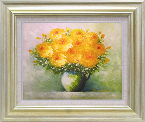 JIG オイルペイントアート 足立 弘樹 黄色い花 F6号 IOP-61407