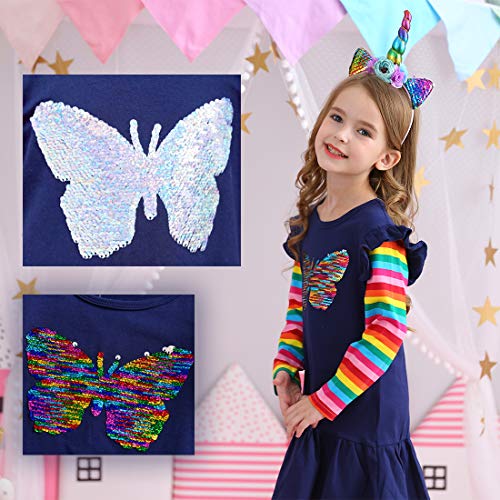 Image of VIKITA 2017 Girls Embroidery Cotton Long Sleeve Flower Dresses LH5460 for 1-8 Years ?-