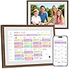10.1 Inch Digital Calendar Chore Chart with Touchscreen - Full HD Interactive Display, Wall & Desk Mountable Family Planner, to-Do List & Meal Planner, Digital Picture Frame Gifts for Women Mom