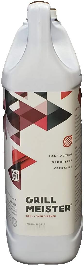 GrillMeister Oven, Grill, Fryer, Grate - Heavy Duty Cleaner/Degreaser, 1 Gallon (Case of 4)