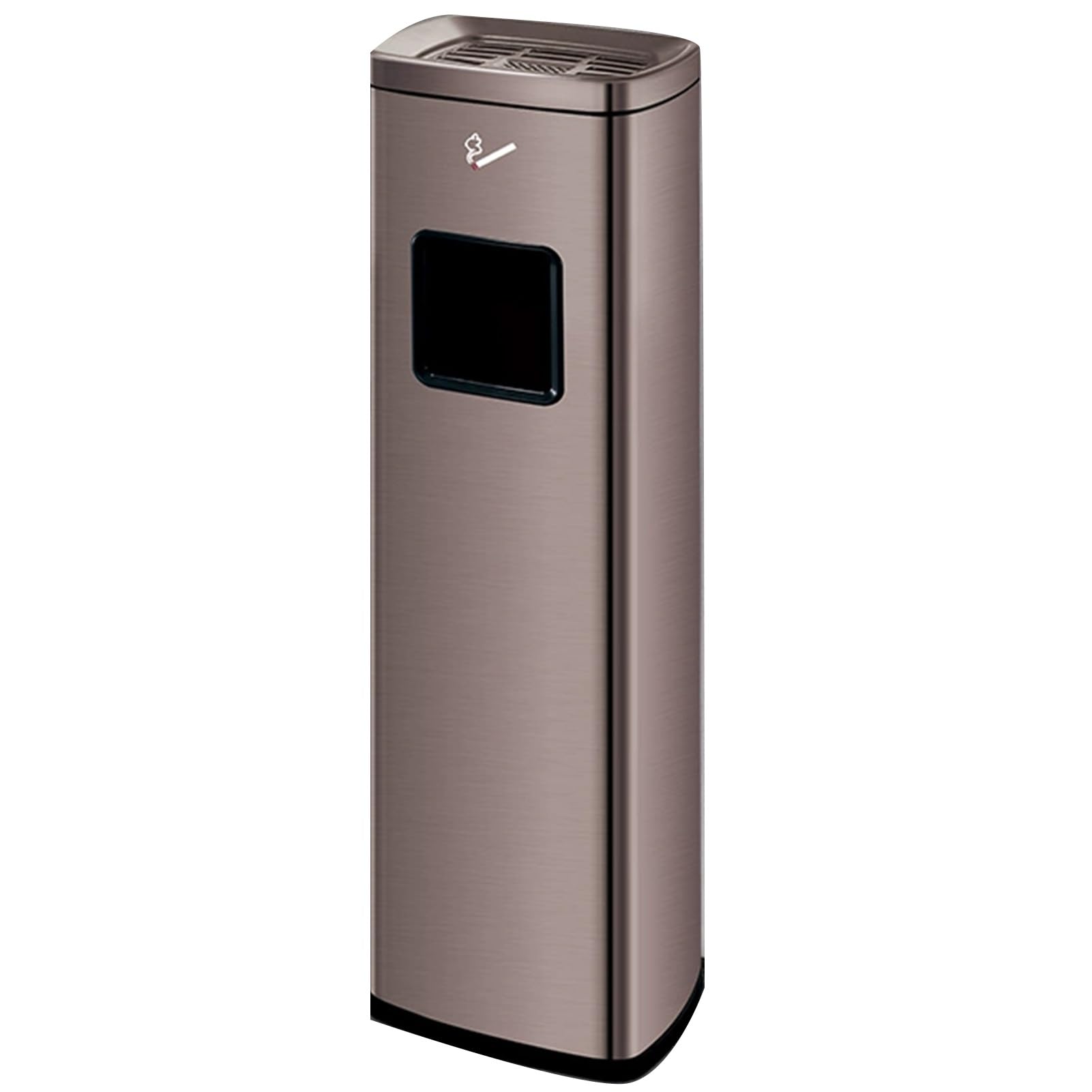 IUokLU Stainless Steel Standing Ashtray with Trash Bin for Office,Tourist Attractions,Public Spaces