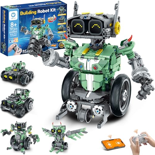 Sillbird Technic Robot para Niños, Juego Robótico Programable 5 en 1 con App y Control Remoto, Regalo Cumpleaños y Navidad para Niños De 8 9 10 11 12+ Años (727 Piezas) Sillbird Technic Robot para Niños, Juego Robótico Programable 5 en 1 con App y Control Remoto, Regalo Cumpleaños y Navidad para Niños De 8 9 10 11 12+ Años (727 Piezas)