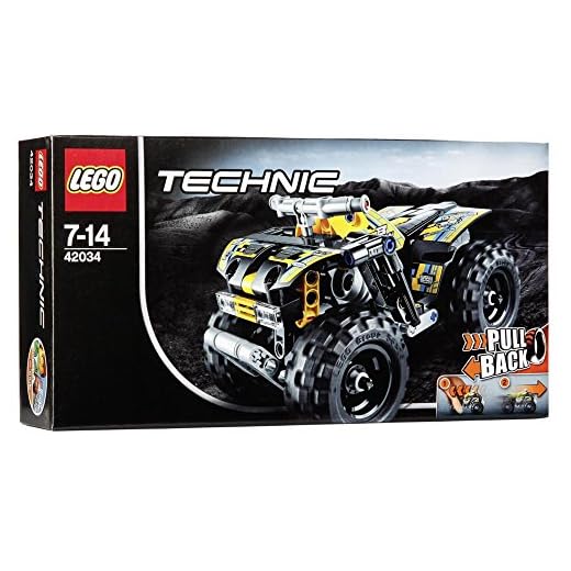 LEGO 60255 Stunt-Team City Team Spielset mit Quad, Motorrad und Stunt-Rampe mit Flammen 5 LEGO Technic 42034 - Action Quad