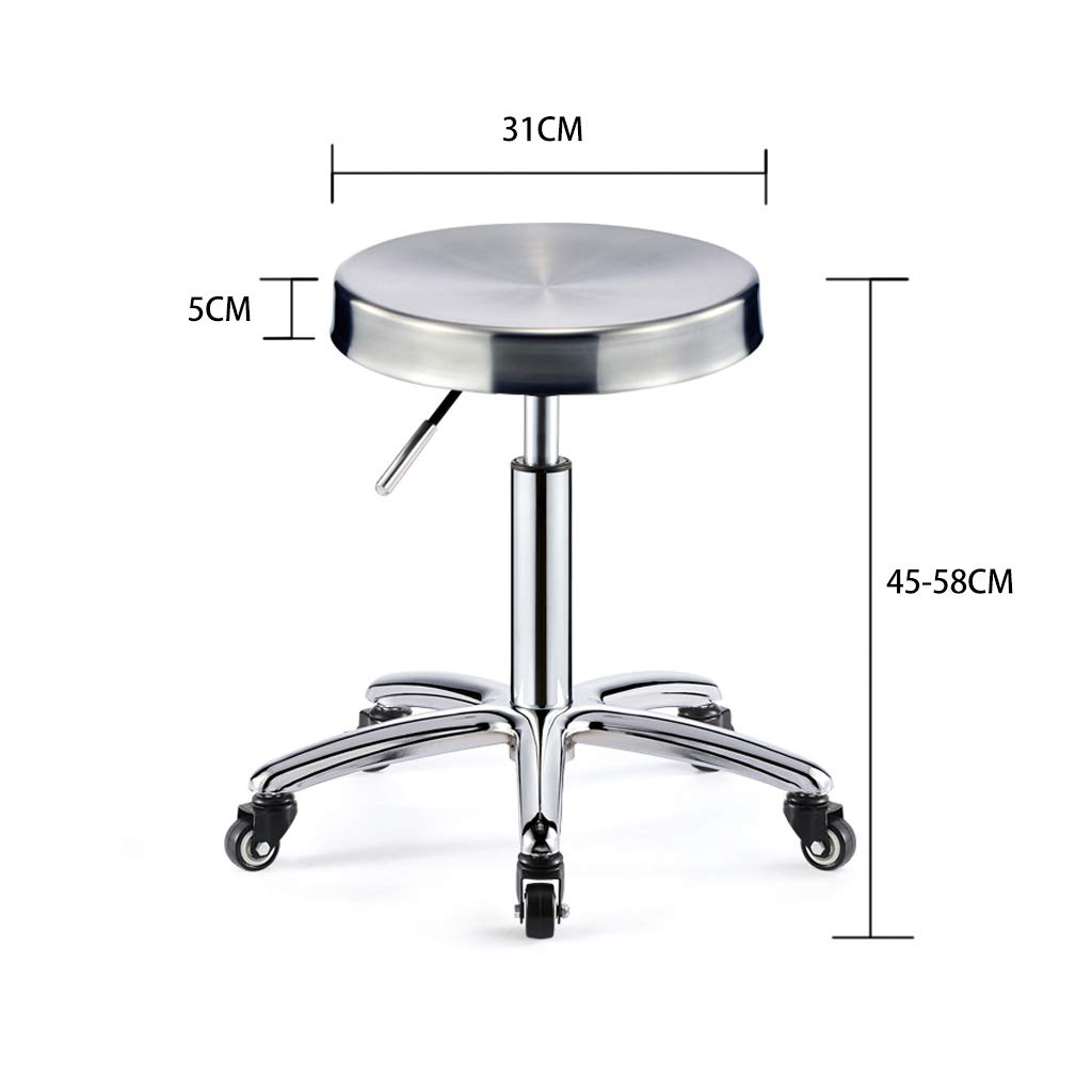 ステンレス スツール　座りやすい 　高さ調整可能 ステンレス スツール 座りやすい 高さ調整可能