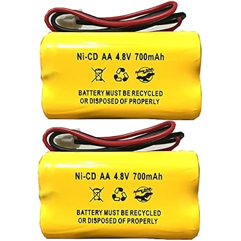 Battery Hawk (2 Pack) BL93NC487 DAA700MAH4.8V AA500MAH D-AA500mAh AA600mAh ELB-B006 BST 4.8v 700mAh Ni-CD Unitech Cover