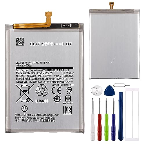 E-YIIVIIL Replacement Battery EB-BM526ABS Compatible with Samsung Galaxy M52 5G/M33 5G/M23 5G A23 5G with Tools