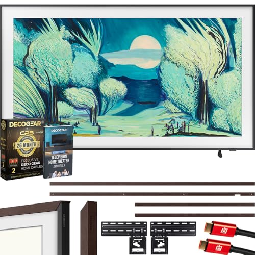 Samsung QN65LS03FA 65" The Frame QLED 4K AI TV (2025) Bundle with...