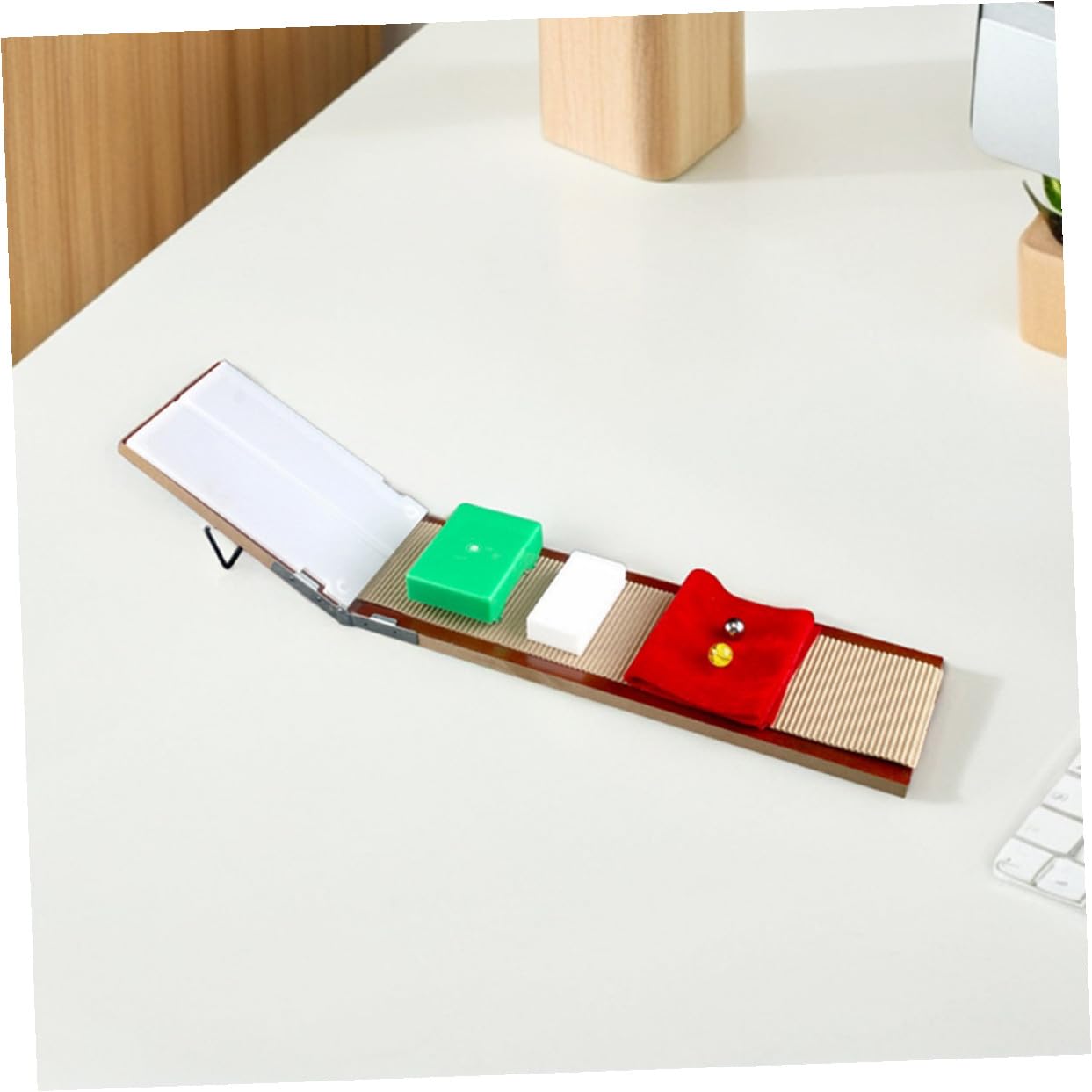 IMIKEYA Kit per Esperimenti di Fisica Materiali in Plastica, Dispositivo Educativo Facile da Usare per Studenti, per Uso in Aula a Casa
