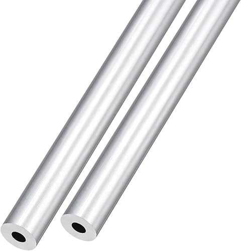 Miniatura 10 de METALLIXITY Tubo de aluminio 6063 (0.236 in de diámetro exterior x 0.118 in de diámetro interior x 11.811 in de largo), 2 piezas, tubo redondo