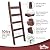 Blanket Ladder 5 ft. Wood Rustic Decorative Quilt Ladder. Brown Vintage Wooden Decor. Throw Blankets Holder Rack (Thick Premium Brown)