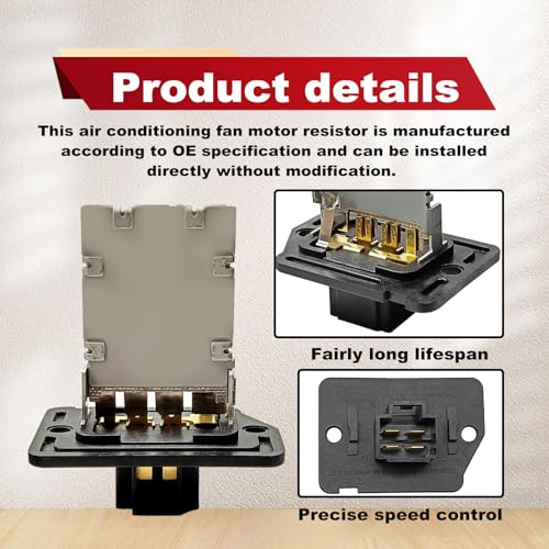 Image of Pleoos HVAC Blower Motor Resistor Compatible with Hyundai Elantra Sonata Kia Optima Sedona Forte Koup Forte5 AC Heater Blower Motor Resistor Replaces 971283K000