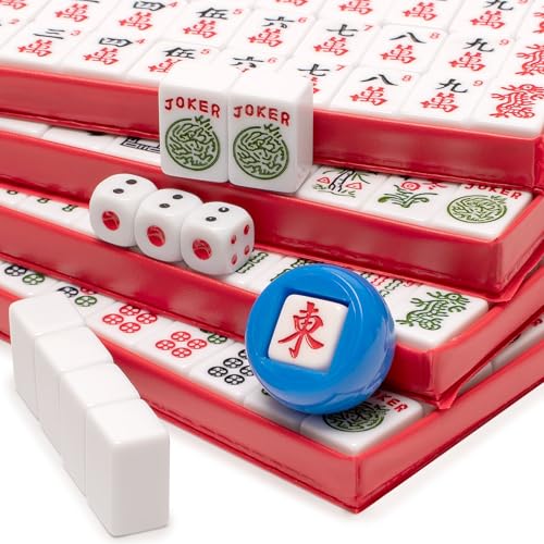 Set de Mahjong Americano Portátil Tamaño Viaje miniatura 4