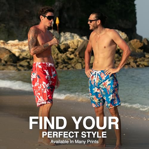 Image of Kanu Surf Men's Big Viper Extended Size Stripe Swim Trunk