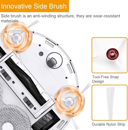 Image of Replenishment Kit | Replacement Parts | Accessories Compatible with Ecovacs Deebot Ozmo T8 | T8 AIVI | N7 | N8 | N8 Pro+ | N20 Pro | N20Side | T20 Omni | PRO /MAX T20 Pro | Set of 4 (N8 /N20 /T20 WHSB4)