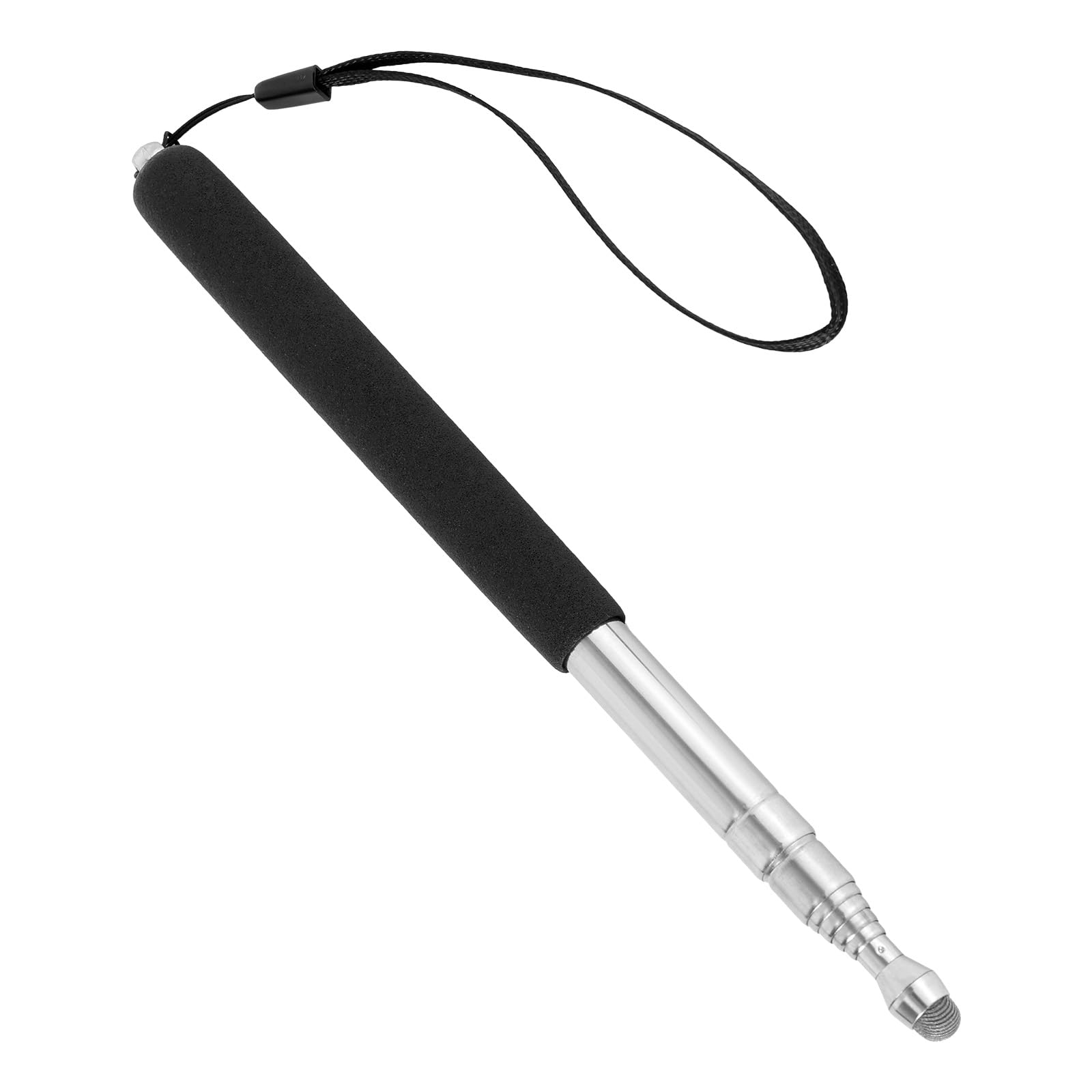 Telescopic Teachers Pointer, 100cm/39.4in Retractable Teacher Pointers Extendable Handheld Guiding Stick for School Office Classroom Presentation (Black)