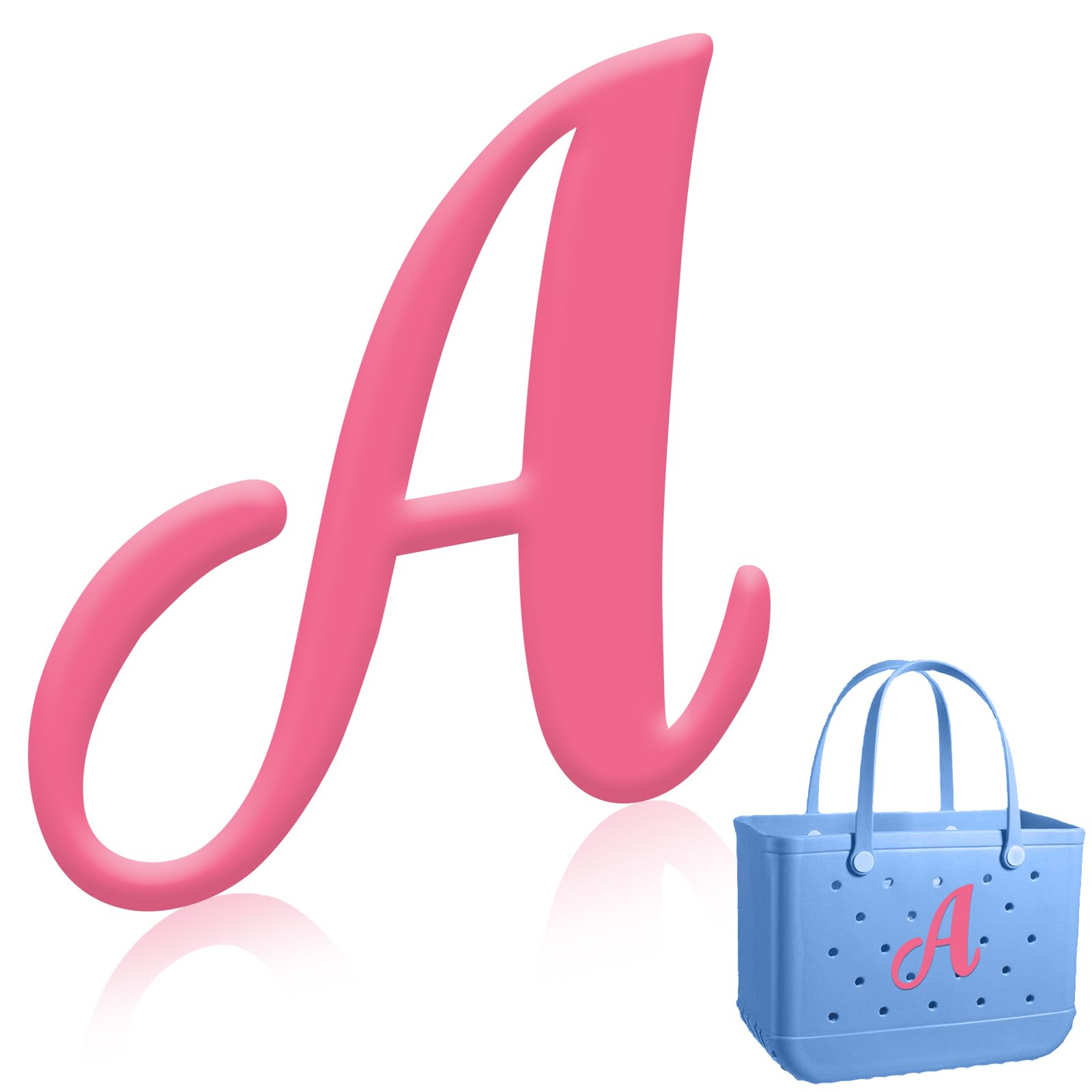 ZEOXUER Letter Charms for Bogg Bag, Decorative Bogg Bag Letter Charms, Lettering Accessories, Bogg Bag Charm Insert Lettering, Alphabet 3D Letters for