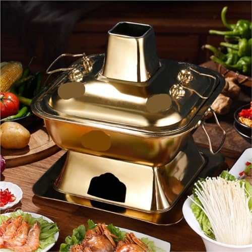 Olla China para Hot Pot Acero Inoxidable 36 cm miniatura 4