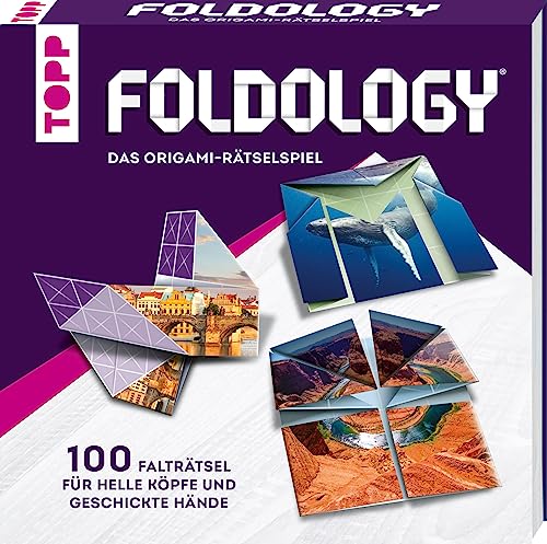 Foldology – Das Origami-Rätselspiel: 100 einzigartige Falträtsel für helle Köpfe und geschickte Hände Jung und Alt!