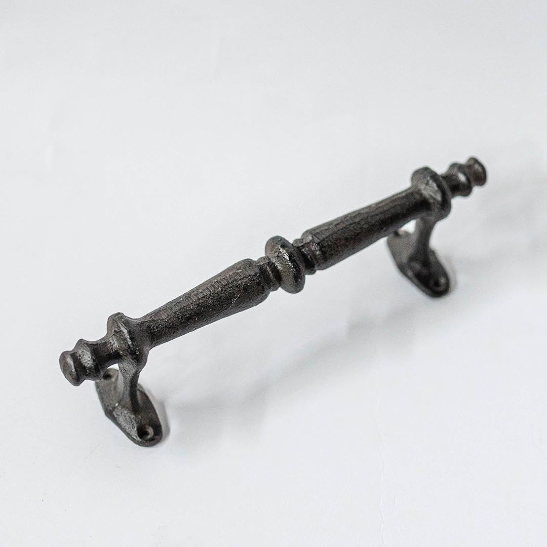 Set of 4 Cast Iron Dark Brown Drawer Handle
