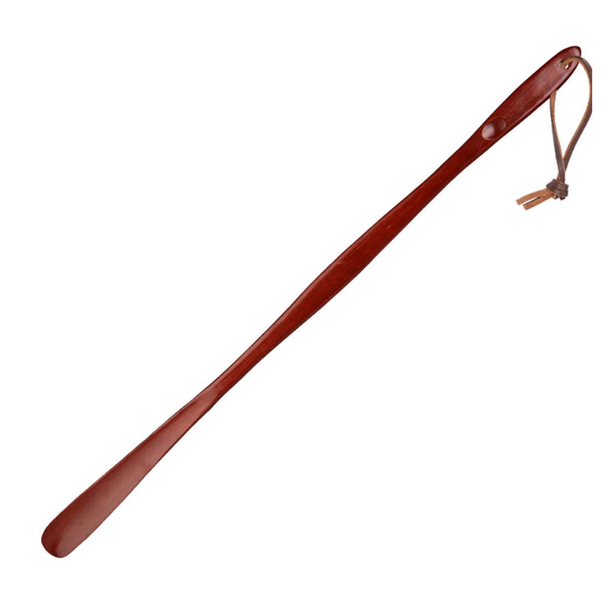 Drewniana łyżka do butów z długą rączką(Dark Red 75cm)